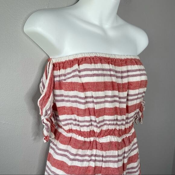 LOVERS + FRIENDS Dress Womens Size XS Striped Feminine Summer Beach Coastal - Picture 5 of 9